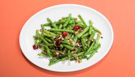 Dry Fried Green Beans Without Pork Mince Veg Gàn Biān Sì Jì Dòu Sù