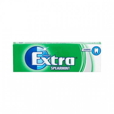 Extra Spearmint Kauwgom Suikervrij 10 Stuks