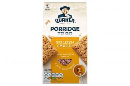 Quaker Porridge To Go Vierkant Golden Syrup Duo 110G