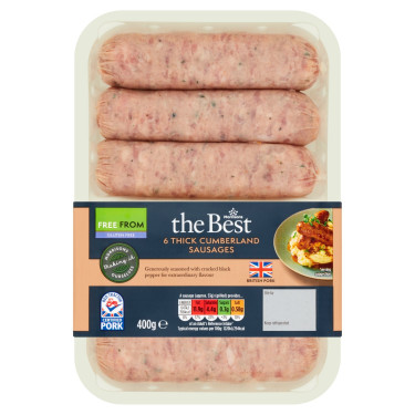 Morrisons The Best 6 Cumberland Dikke Worsten 400G