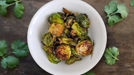 Roasted Brussel Sprouts W/Honey Balsamic Vinaigrette Glaze