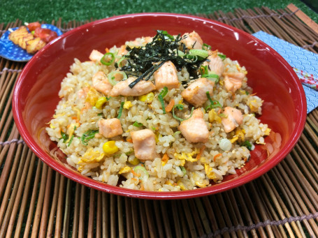 Salmon Yakimeshi