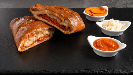 Vegan Pepperoni Calzone