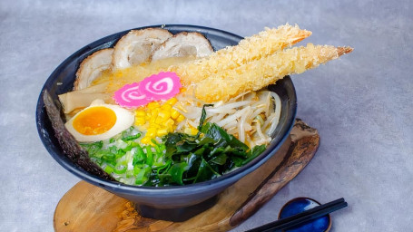 T8. Tonkotsu Shrimp Combo Ramen T8. Xiān Xiā Tún Gǔ Lā Miàn