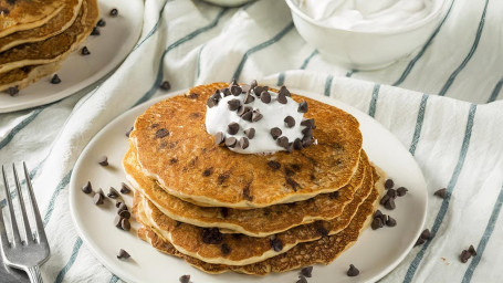 Pannenkoeken Met Chocolade Chips (5 Stapel)