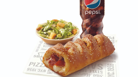 Combo: Pepperoni Mozz. Stromboli W/ Side Dish Regular Soft Drink