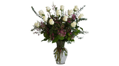 Ultimate Dozen White Roses