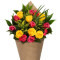 Premium Dozen Rose Bouquet Yellow Pink