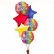 Happy Birthday Balloon Bouquet 6Ct Primary Color