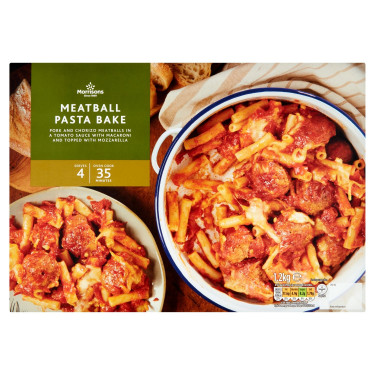 Morrisons Gehaktbal Pasta Bak 1.2Kg