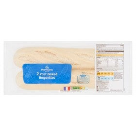 Morrisons Gedeeltelijk Gebakken Baguettes 2 Pack