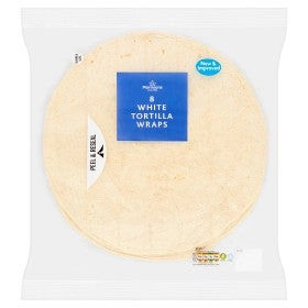 Morrisons Witte Tortilla Wraps 8 Stuks