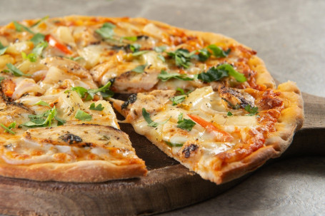 Hawaiian Chicken Pizza Xià Wēi Yí Jī Ròu Báo Bǐng