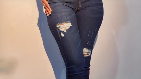 Denim Eve Blue Distressed Jeans