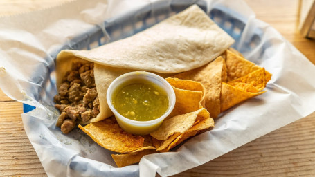 Burrito Chile Verde (Carne) Green Chile (Beef) Burrito