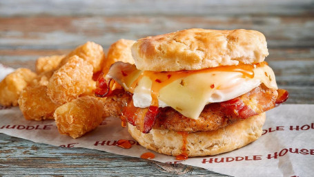 Hot Honey Fried Chicken Biscuit