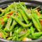 H16Bào Chǎo Xià Fàn Dòu Jiǎo Sī Stir Fried Green Bean With Pork And Dried Shrimp