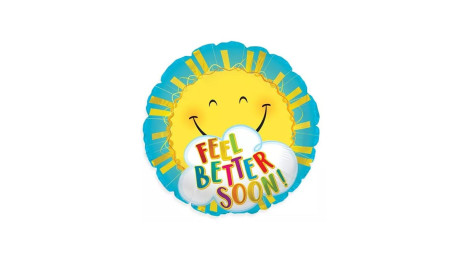 18 Feel Better Soon Sun Balloon (1Ct)