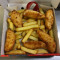 Large Chicken Strips With Chips (6 Pcs Ketchup)