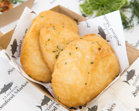 Battered Potato Scallops (Cake)