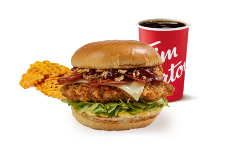 Tims Maple Bbq Crispy Chicken Sandwich Meal