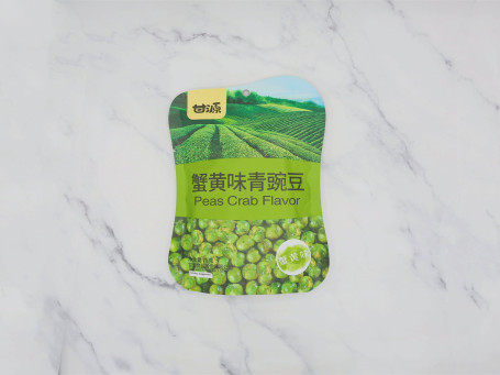 Gān Yuán Xiè Huáng Qīng Wān Dòu Ky Green Peas Crab Flavour 75G