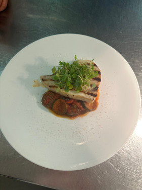 Swordfish With Pisto Manchego (Spanish Style Ratatouille)