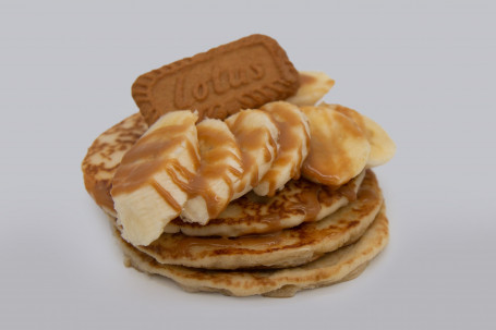 Banana Biscoff Pancake Stack