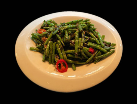 Zhāi Sì Jì Dòu Vegetarian Green Beans In Chilli Sauce (V)