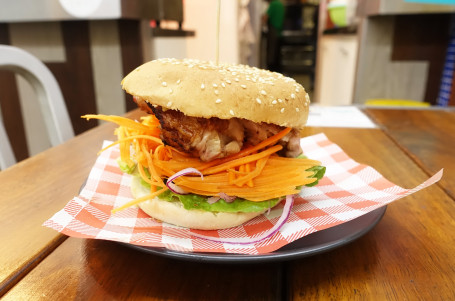 Charcoal Teriyaki Chicken Burger