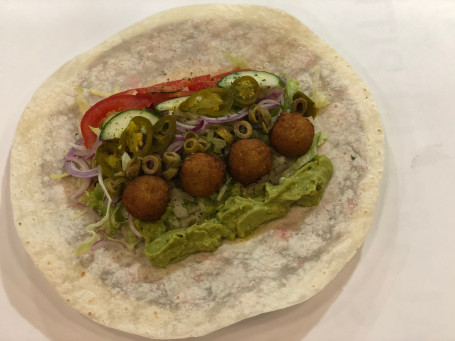 Falafel And Guacamole Wrap