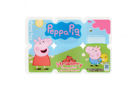 Peppa Pig Fromage Frais Strawberry 6X45G