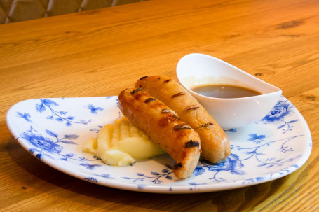 Pork Sausage, Mash And Gravy Grilled