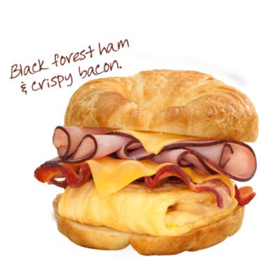 Dubbele Croissan'wich Met Ham Bacon