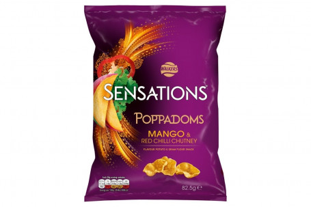 Sensations Mango Rode Chili Chutney Poppadoms 82.5G