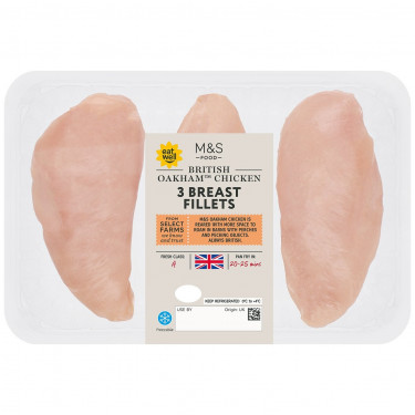 M S Food British Oakham 3 Kipfiletfilets 570G