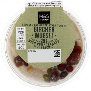 M S Food Greek Style Yoghurt Bircher Muesli