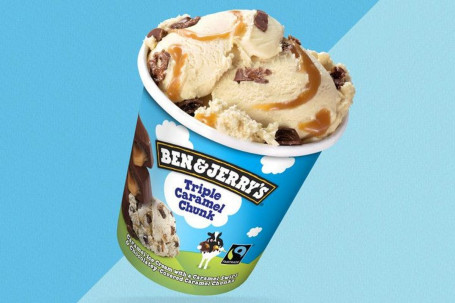 Ben Jerry Rsquo;S Triple Caramel Chunk Ice Cream Pint 458Ml