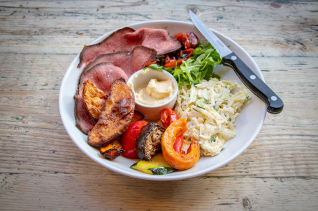 Bread Meat Bowl Topside Of Beef