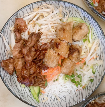 Grilled Pork Spring Roll Vermicelli Salad Mixed