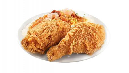 2 Stuks Chickenjoy Met Palabok Fiesta