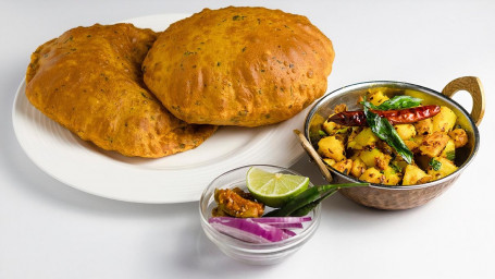 Methi Poori With Bhaji