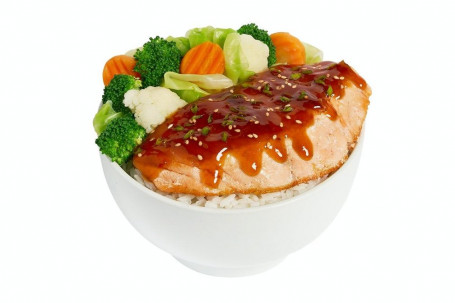 Regular Grilled Teriyaki Glazing Salmon