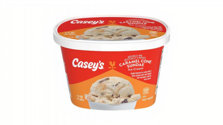 Casey's Caramel Cone Sundae-Ijs 1.5Qt