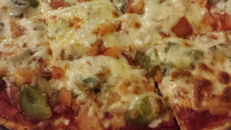 Vegetarische Pizza Met Dunne Korst