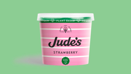 Jude's Vegan Strawberry Ice Cream Tub 100Ml