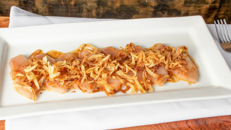 Albacore Sashimi With Crispy Onions