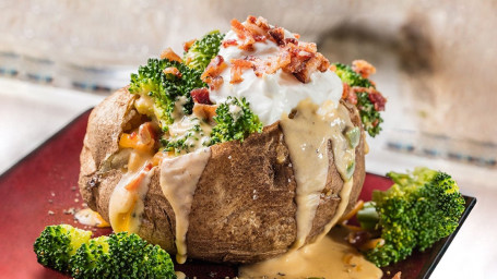 Broccoli Cheese Stuffed Baked Potato