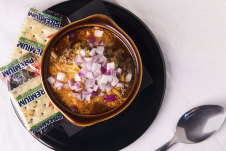 Cup Of Smoked Beef Brisket Chili