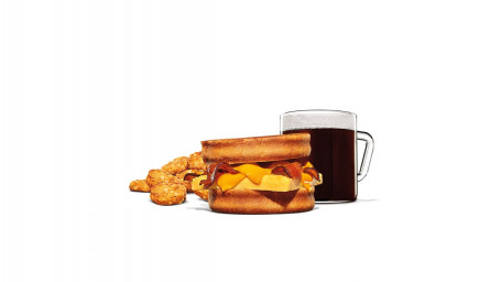 Cheesy Bacon En Egg Breakfast Melt Meal